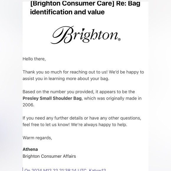 Brighton Presley Small Shoulder Bag - Picture 9 of 9